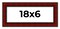 Panoramic Weathered Red Picture Frame - UV Acrylic, Foam Board Backing, Hanging Hardware